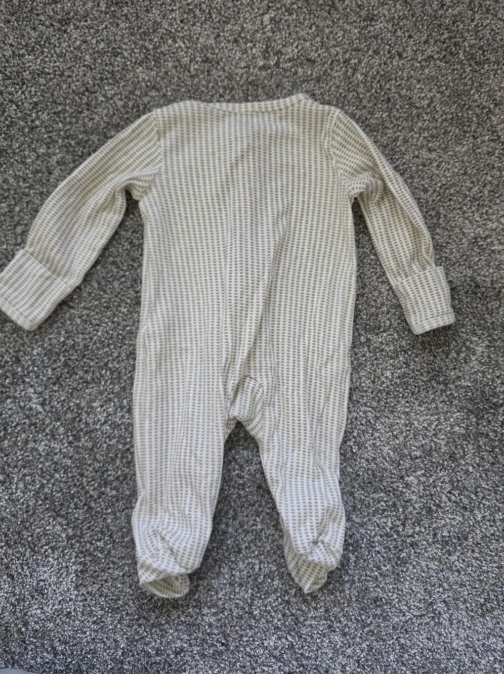 Carter's Brown Ribbed Bear & Cream Animal Print Footed One-Pieces (3 Pack)